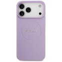 Etui Guess Grained Ring MagSafe do iPhone 17 Pro Max fioletowy