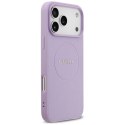 Etui Guess Grained Ring MagSafe do iPhone 17 Pro Max fioletowy