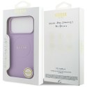 Etui Guess Grained Ring MagSafe do iPhone 17 Pro Max fioletowy