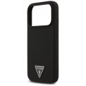 Etui Guess Silicone Triangle Logo MagSafe do iPhone 17 Pro Max czarny