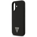 Etui Guess Silicone Triangle Logo MagSafe do iPhone 17 czarny