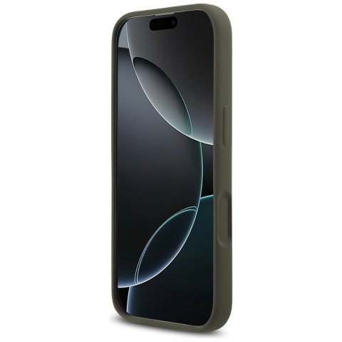 Etui Guess Silicone Triangle Logo MagSafe do iPhone 17 khaki