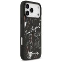 Etui Karl Lagerfeld Grained Pattern & Logo MagSafe do iPhone 17 Pro Max czarny