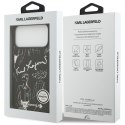 Etui Karl Lagerfeld Grained Pattern & Logo MagSafe do iPhone 17 Pro Max czarny