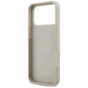 Etui Karl Lagerfeld Grained Pattern & Logo MagSafe do iPhone 17 Pro Max szary