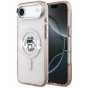 Etui Karl Lagerfeld IML Choupette Sketch Logo MagSafe do iPhone Air różowy