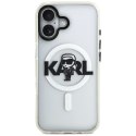 Etui Karl Lagerfeld IML Karl Sketch Logo MagSafe do iPhone 17 przezroczysty