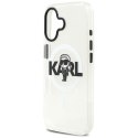 Etui Karl Lagerfeld IML Karl Sketch Logo MagSafe do iPhone 17 przezroczysty