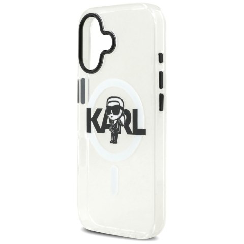 Etui Karl Lagerfeld IML Karl Sketch Logo MagSafe do iPhone 17 przezroczysty