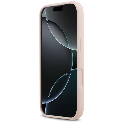 Etui Karl Lagerfeld Silicone Karl&Choupette Ring MagSafe do iPhone 17 różowy