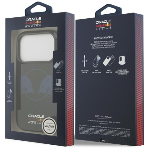 Etui Red Bull IML Transparent Two Bulls MagSafe do iPhone 17 Pro granatowy