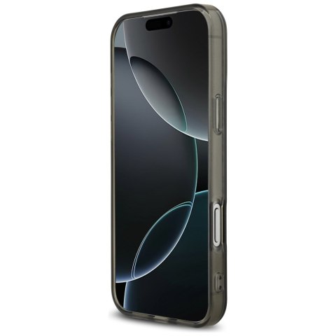 Etui AMG Double Layer Transparent Smocked MagSafe do iPhone 17 Pro Max czarny