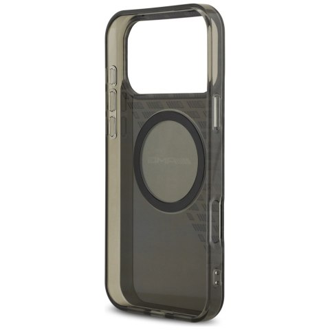 Etui AMG Double Layer Transparent Smocked MagSafe do iPhone 17 Pro Max czarny