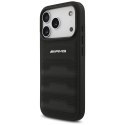 Etui AMG Leather Debossed Lines Logo do iPhone 17 Pro czarny