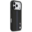 Etui BMW M Perforated Stripe Logo MagSafe do iPhone 17 Pro niebieski