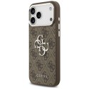 Etui Guess 4G Big 4G Classic Logo do iPhone 17 Pro Max brązowy srebrny