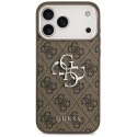 Etui Guess 4G Big 4G Classic Logo do iPhone 17 Pro Max brązowy srebrny