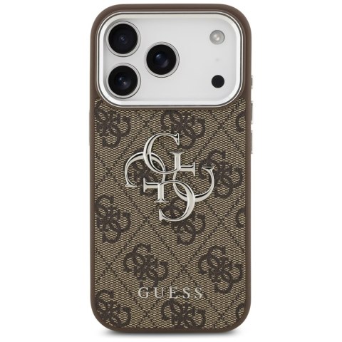 Etui Guess 4G Big 4G Classic Logo do iPhone 17 Pro brązowy srebrny