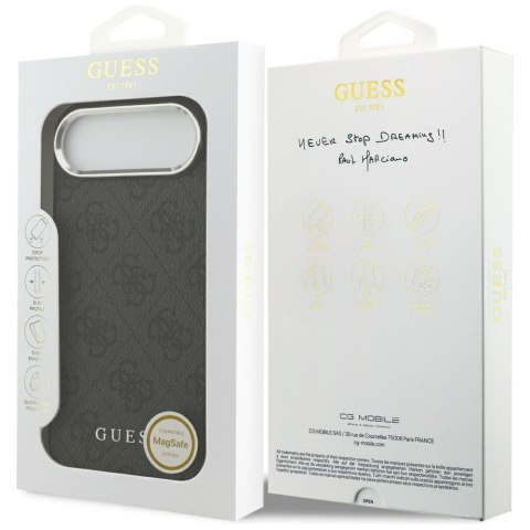 Etui Guess 4G Classic Logo MagSafe do iPhone Air czarny