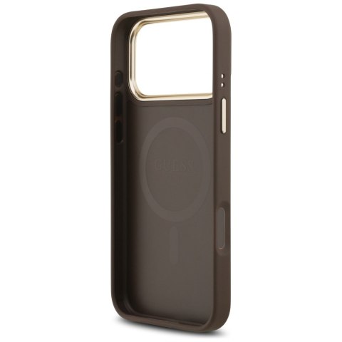 Etui Guess 4G PU Classic Logo MagSafe doiPhone 17 Pro Max brązowy
