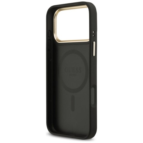 Etui Guess 4G PU Classic Logo MagSafe do iPhone 17 Pro Max czarny