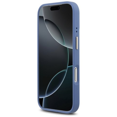 Etui Guess 4G PU Classic Logo MagSafe do iPhone 17 Pro niebieski