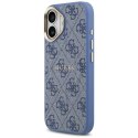 Etui Guess 4G PU Classic Logo MagSafe do iPhone 17 niebieski
