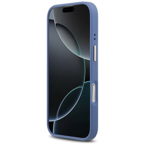 Etui Guess 4G PU Classic Logo MagSafe do iPhone 17 niebieski