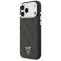 Etui Guess 4G Triangle Logo MagSafe do iPhone 17 Pro Max czarny srebrny