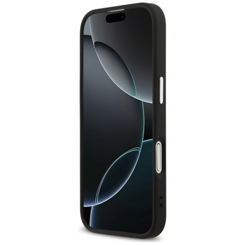 Etui Guess 4G Triangle Logo MagSafe do iPhone 17 czarny srebrny