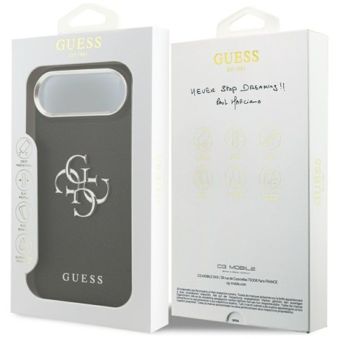 Etui Guess Grained Big 4G Classic Logo do iPhone Air czarny