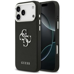 Etui Guess Grained Big 4G Classic Logo do iPhone 17 Pro Max czarny