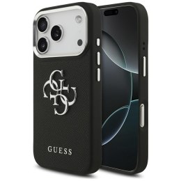 Etui Guess Grained Big 4G Classic Logo do iPhone 17 Pro czarny