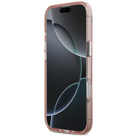 Etui Karl Lagerfeld IML Choupette Head Logo MagSafe do iPhone Air różowy