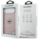 Etui Karl Lagerfeld IML Choupette Head Logo MagSafe do iPhone Air różowy