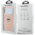 Etui Karl Lagerfeld IML Choupette Head Logo MagSafe do iPhone 17 Pro Max różowy