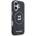 Etui Karl Lagerfeld IML Choupette Head Logo MagSafe do iPhone 17 czarny
