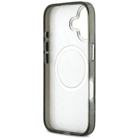 Etui Karl Lagerfeld IML Glitter Karl & Choupette Heads Logo MagSafe do iPhone 17 czarny