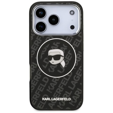 Etui Karl Lagerfeld IML Karl Head Logo MagSafe do iPhone 17 Pro Max czarny