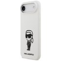 Etui Karl Lagerfeld Silicone Karl Sketch & Logo MagSafe do iPhone Air biały