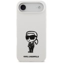 Etui Karl Lagerfeld Silicone Karl Sketch & Logo MagSafe do iPhone Air biały
