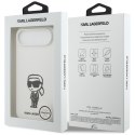 Etui Karl Lagerfeld Silicone Karl Sketch & Logo MagSafe do iPhone Air biały