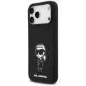 Etui Karl Lagerfeld Silicone Karl Sketch & Logo MagSafe do iPhone 17 Pro Max czarny