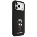 Etui Karl Lagerfeld Silicone Karl Sketch & Logo MagSafe do iPhone 17 Pro Max czarny