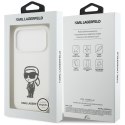 Etui Karl Lagerfeld Silicone Karl Sketch & Logo MagSafe do iPhone 17 Pro biały