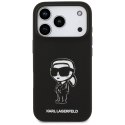 Etui Karl Lagerfeld Silicone Karl Sketch & Logo MagSafe do iPhone 17 Pro czarny