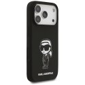Etui Karl Lagerfeld Silicone Karl Sketch & Logo MagSafe do iPhone 17 Pro czarny
