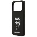 Etui Karl Lagerfeld Silicone Karl Sketch & Logo MagSafe do iPhone 17 Pro czarny