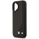 Etui BMW M Carbon Line & Logo MagSafe do iPhone 17 czerwony