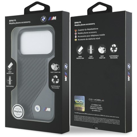 Etui BMW M Carbon Logo MagSafe do iPhone 17 Pro antracyt